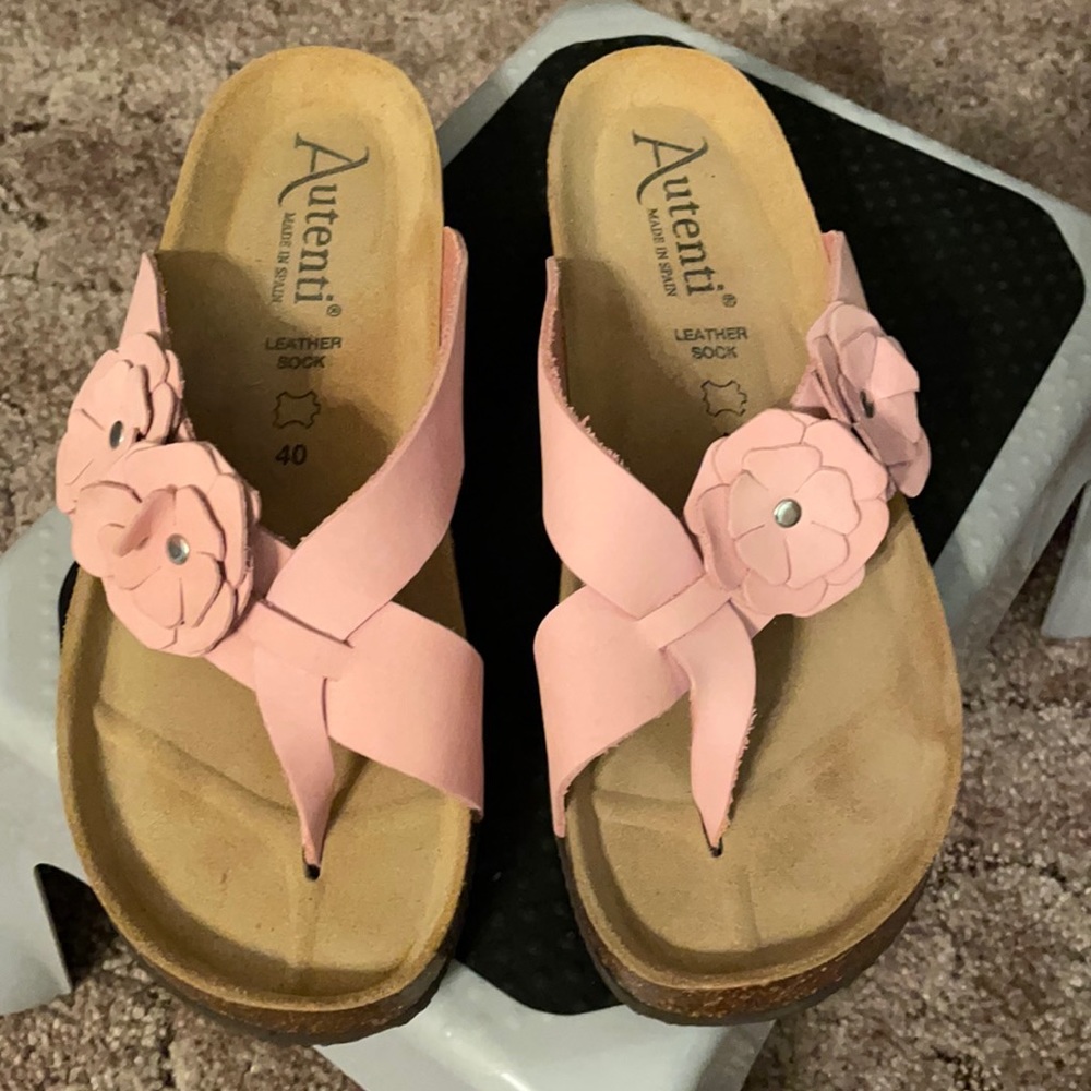 Authenti cork summer sandal pink size 40